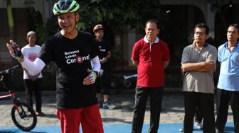 Sosialisasi Pencegahan Virus Corona, Ganjar Pranowo Keliling Kota Semarang