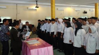 Disurati KPU RI, Pelantikan PPK di Kabupaten Serang Dilaksanakan Menyebar