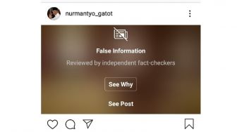 Instagram Sensor Postingan Gatot Nurmantyo soal Salat Berjamaah