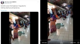 Viral Video Pasar Beringharjo Sepi Pengunjung, Pedagang Main Gebokan