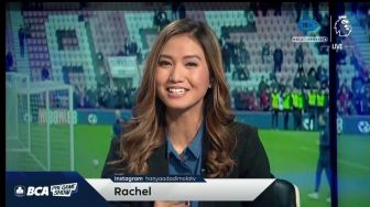 Bangga, Sandy Rachel Terpilih Jadi Host Liga Inggris di Mola TV