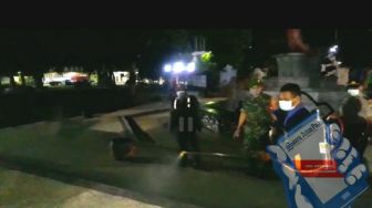 Antisipasi Penyebarann Corona di Situbondo, Polisi Bubarkan Kerumunan Warga