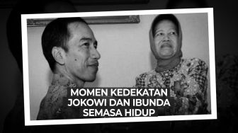 Momen Kedekatan Jokowi dan Ibunda Semasa Hidup