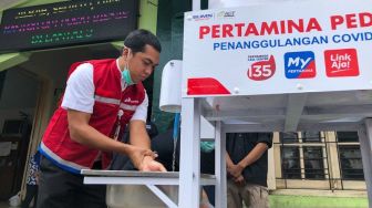 Pertamina Salurkan Tempat Cuci Tangan Portabel di 8 Pasar Tradisional Jogja