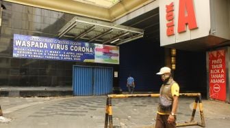 Pasar Tanah Abang Tutup untuk Cegah Penyebaran Corona