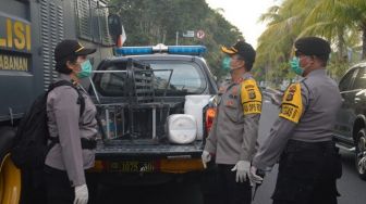 Penyemprotan Serentak di Tabanan Cegah Penyebaran Covid-19