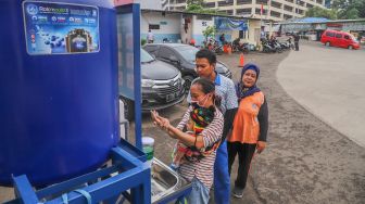 Cegah Penyebaran Corona, Terminal Depok Dipasang Wastafel Portable