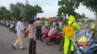 Sebanyak 61 Kendaraan Roda Dua Diamakan oleh Polres Pamekasan