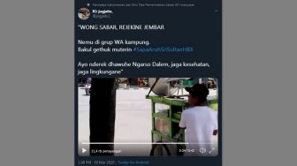 Bikin Haru, Penjual Gethuk Keliling Ini Sampaikan Pesan Menyentuh