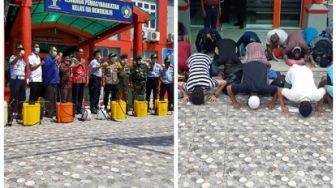 Lapas IIA Bengkalis Semprot Disinfektan hingga Bebaskan Narapidana