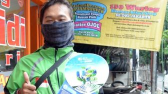 BPJamsostek dan Warteg Beri Makan Siang Gratis bagi Pengemudi Ojek Online