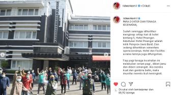 Tenaga Medis Diinapkan di Hotel Bintang 5 Bandung, Diberi Semangat dan Jamu