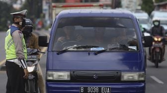 1.306 Pengendara Terciduk Tak Pakai Masker Saat PSBB di Jakarta