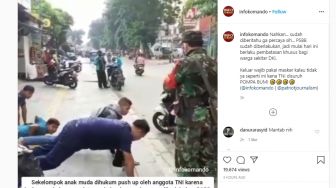 Video TNI Hukum Warga Jakarta yang Ngeyel Berkeliaran Tak Pakai Masker