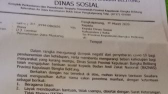 Dinsos Klarifikasi Syarat Penerima Bantuan Covid-19 di Babel Beragama Islam