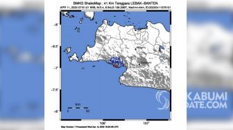 Ada Gempa Magnitudo 3,4 Terasa Sampai Sukabumi Sabtu Pagi