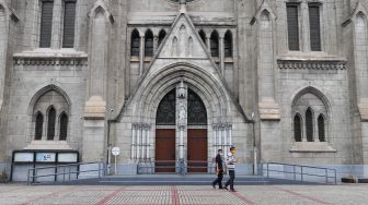 Perdana! Misa Gereja Katedral Jakarta Digelar Langsung