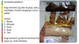 Beli Paket Sembako Murah Rp 15 Ribu, Ternyata Isinya Kayak Bumbu Mi Instan