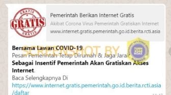 CEK FAKTA: Benarkah Pemerintah Gratiskan Akses Internet karena Corona?