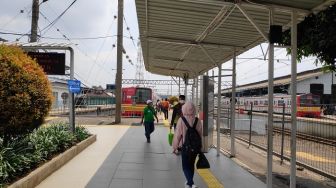 Hari Pertama PSBB, Penumpang KRL di Stasiun Bogor Berubah Kondusif