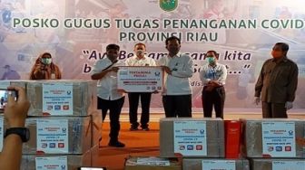 Pertamina dan Hiswana Migas Beri Bantuan APD, Hand Sanitizer dan Masker