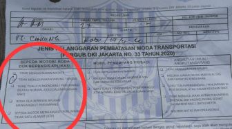 Mirip Tilang, Ini Surat Teguran Polisi ke Pengendara Pelanggar PSBB