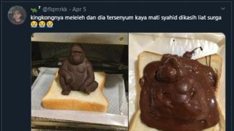 Viral Cokelat King Kong Tersenyum saat Meleleh, Netizen: Mati Syahid Ini
