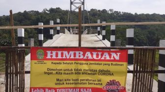 Jadi Area Berkerumun Wisatawan, Titik Tutup Jembatan Pengkol Imogiri