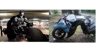 Keren! Motor Batman Batpod Kearifan Lokal, Basisnya Motor Matik Yamaha