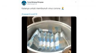 Warganet Nekat Kukus Uang Jutaan Rupiah, Takut Virus Corona?