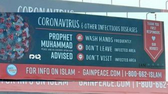 Hadis Nabi Muhammad SAW Marak Dijadikan Iklan Lawan Virus Corona di AS