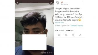 Order Masker Murah di Online Shop, Barang yang Datang Jauh dari Ekspektasi