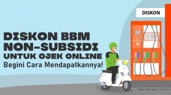 INFOGRAFIS: Cara Mendapatkan Diskon BBM Non-Subsidi 50 Persen bagi Pengendara Ojol