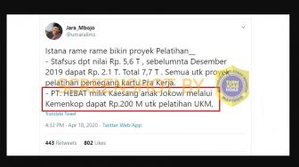 CEK FAKTA: PT. HEBAT Milik Kaesang Dapat Rp 200 M untuk Pelatihan UKM?