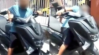 Viral Bocah Pengendara Yamaha Nmax Menangis Takut Pulang, Sebabnya Kocak