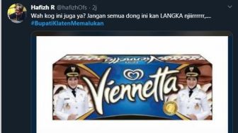 Dari Vienetta Sampai Roti, Deretan Meme Kocak Bupati Klaten Karya Netizen