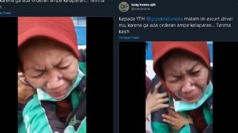 Video Sopir Ojol Menangis, Diduga Kelaparan karena Sepi Orderan