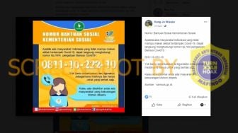 CEK FAKTA: Warga Kelaparan Bisa Hubungi Kemensos Agar Dapat Bansos Covid-19