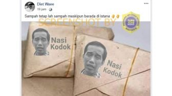 CEK FAKTA: Benarkah Jokowi Bagikan Nasi Bungkus Bertuliskan Nasi Kodok?