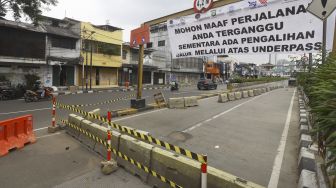 Underpass Senen Ditutup Sementara