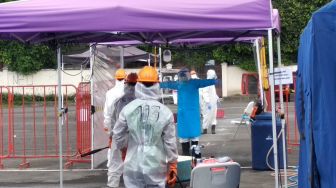 Suasana Posko Penanganan Gugus Tugas Covid-19 di Yogyakarta