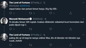 Kill the DJ Bahas Hasil Panen Tani, Netizen: Harga Timun Sekilo 500 Rupiah