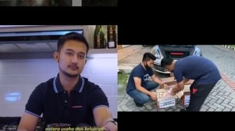 Viral Bagikan Kardus Mi Instan Isi Uang Jutaan Rupiah, 5 Potret Tom Liwafa