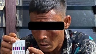 Mewek saat Diciduk, Preman Pengancam Polisi Positif Ganja, Inex dan Sabu