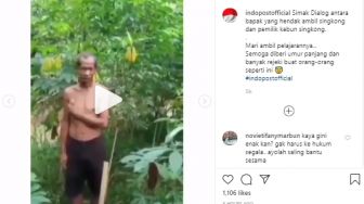 Pergoki Kakek-Kakek Curi Singkongnya, Pemilik: Ini Kebun Allah, Ambil Aja!