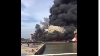 Kapal Tanker Meledak di Belawan Saat Sedang Lakukan Perawatan