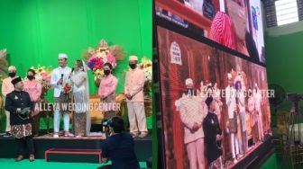 Akad dan Resepsi Pakai Green Screen, Virtual Wedding di Jogja Viral