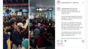 Bandara Soetta Padat, Melanie Subono: Pokoknya Semua Orang Bawa 'Surat Tugas'