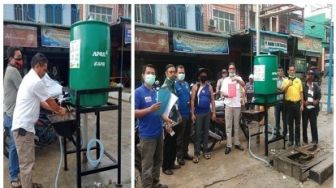 Cegah Penularan Covid-19, RAPP Berikan Bantuan Peralatan Cuci Tangan