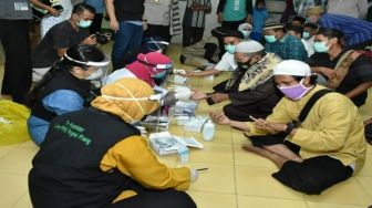 Rapid Test Jemaah Masjid Jamik Pangkalpinang, Dua Orang Dinyatakan Reaktif